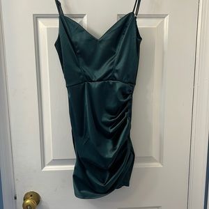 Dark turquoise body con dress size S Lucy in the Sky